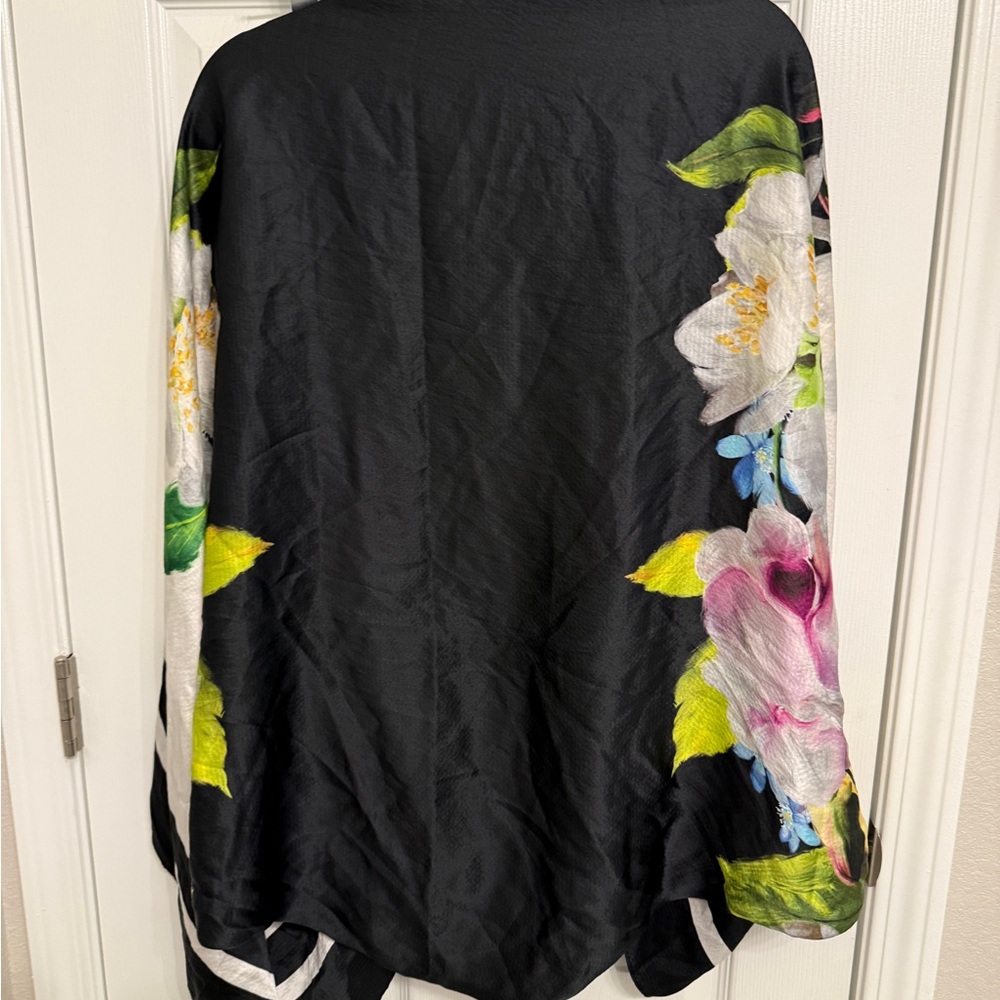 Ted Baker Black Floral Scarf - Picture 4 of 9